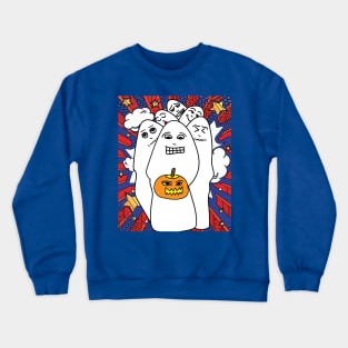 Funny Little Ghosts Halloween Crewneck Sweatshirt
